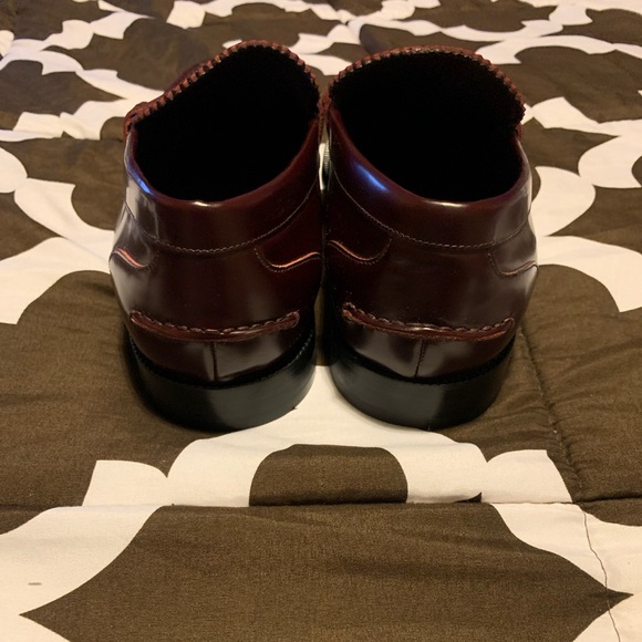 COPY - Burberry Black Bedmont Leather Penny Loafers Flats - Picture 3 of 5